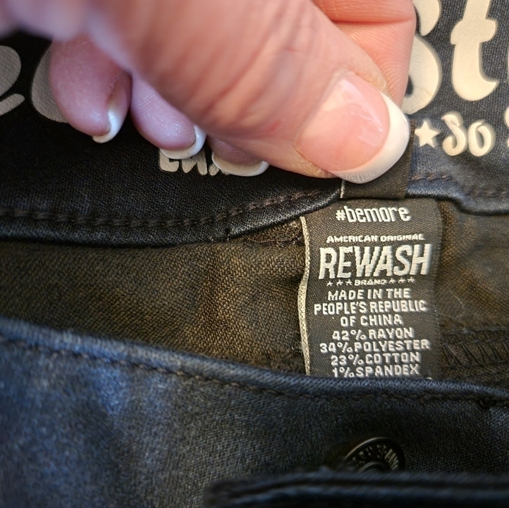 REWASH Velvet Stretch bootcut Jeans Size 15/32 NWT - Picture 8 of 10